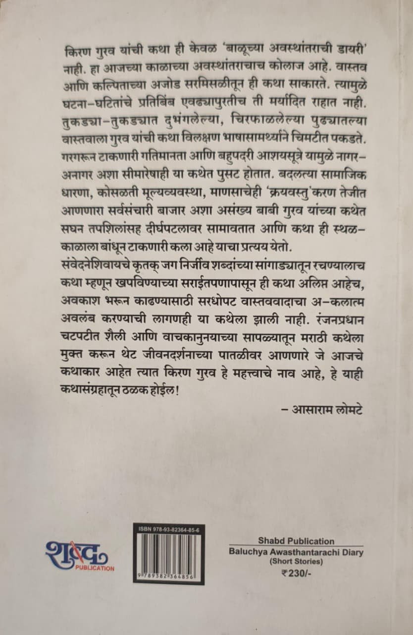 बाळूच्या अवस्थांतराची डायरी — image 1